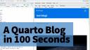 Create & Publish a Quarto Blog on Quarto Pub in 100 Seconds | Quarto Pub