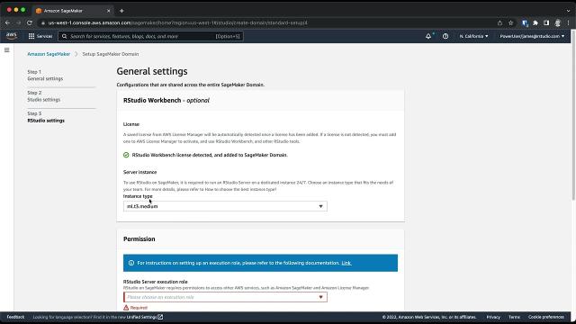 RStudio on Amazon SageMaker